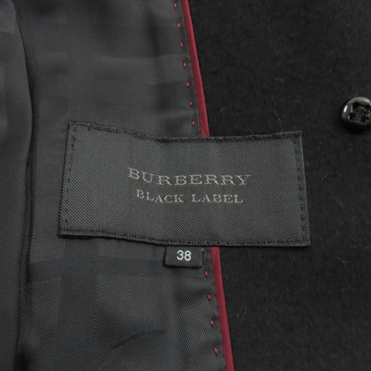 BURBERRY BLACK LABEL coat FNE14-945-09 Outer: 100% cashmere, Lining: 100% cupra black Women 38 Used Authentic