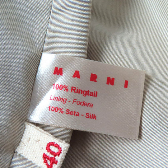 MARNI poncho Outer: 100% Ringtail, Lining: 100% Silk Brown Women 40 Used Authentic