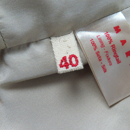 MARNI poncho Outer: 100% Ringtail, Lining: 100% Silk Brown Women 40 Used Authentic