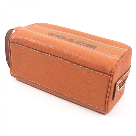 COACH business bag CH077 Main: Leather Brown Large Travel Kit Coach Stripes mens Used Authentic