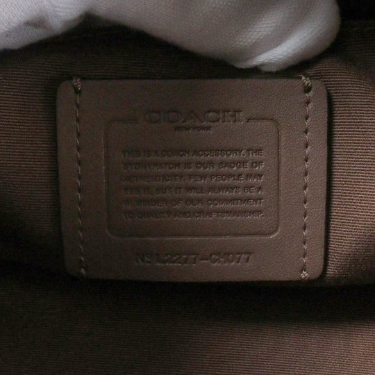 COACH business bag CH077 Main: Leather Brown Large Travel Kit Coach Stripes mens Used Authentic