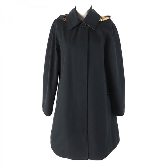 BURBERRY coat 8018746 Outer: 100% cotton, Lining: 100% cotton black Women 38 Used Authentic