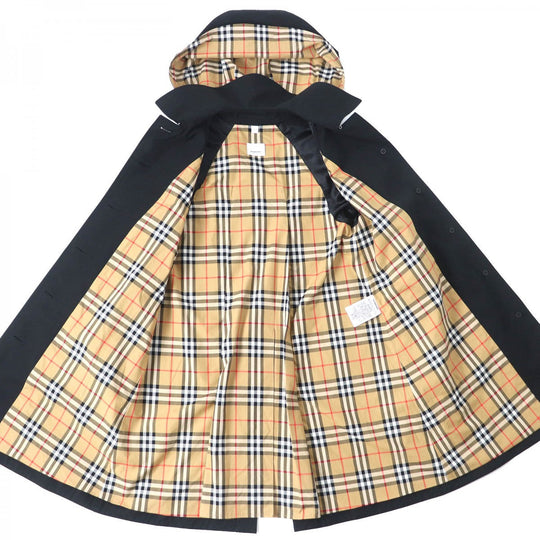 BURBERRY coat 8018746 Outer: 100% cotton, Lining: 100% cotton black Women 38 Used Authentic