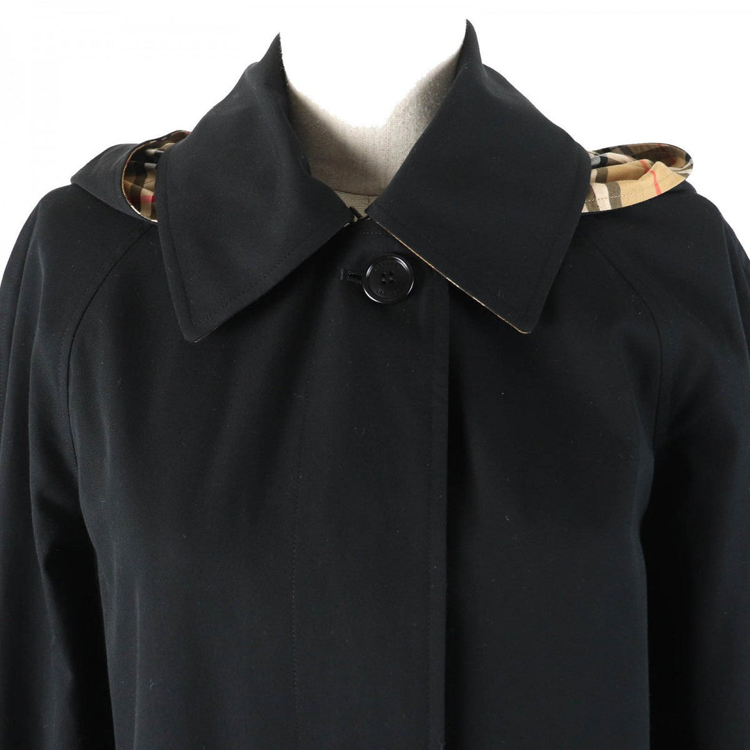 BURBERRY coat 8018746 Outer: 100% cotton, Lining: 100% cotton black Women 38 Used Authentic