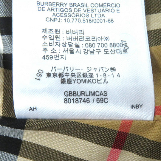 BURBERRY coat 8018746 Outer: 100% cotton, Lining: 100% cotton black Women 38 Used Authentic