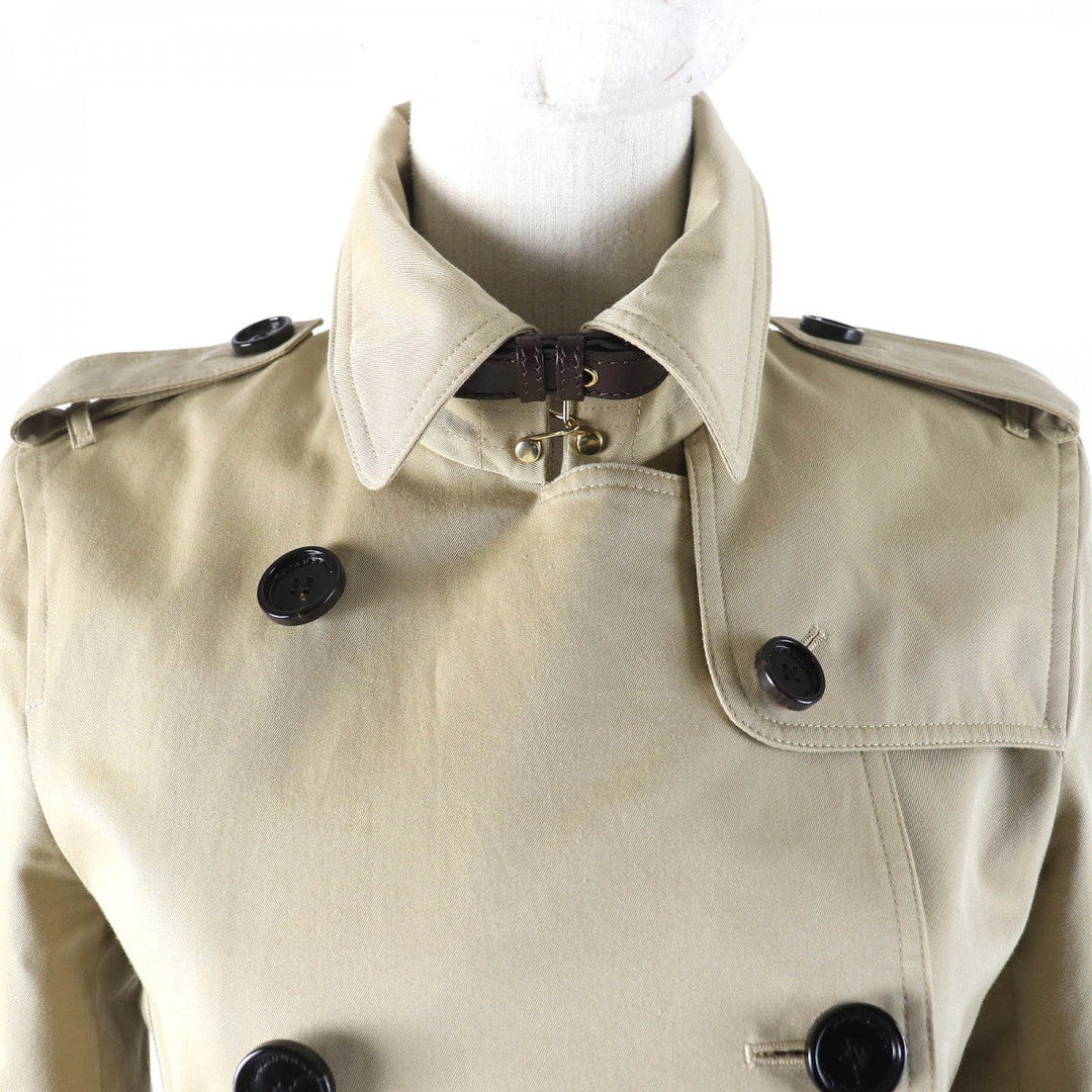 BURBERRY LONDON trench coat 3955590 Outer: 100% cotton, Lining: 100% cotton, Sleeve lining: 60% acetate, Sleeve lining: 40% cupra, Leather part: cowhide beige Women 38 Used Authentic