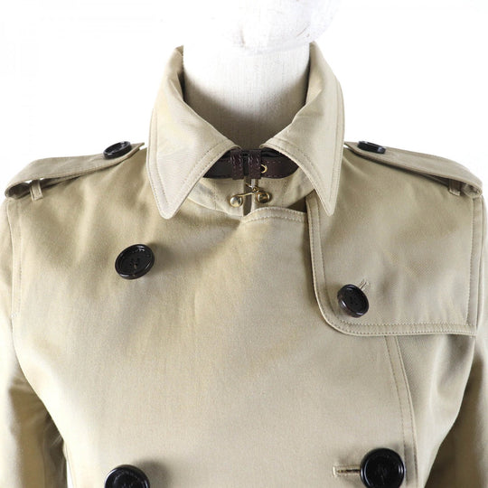 BURBERRY LONDON trench coat 3955590 Outer: 100% cotton, Lining: 100% cotton, Sleeve lining: 60% acetate, Sleeve lining: 40% cupra, Leather part: cowhide beige Women 38 Used Authentic