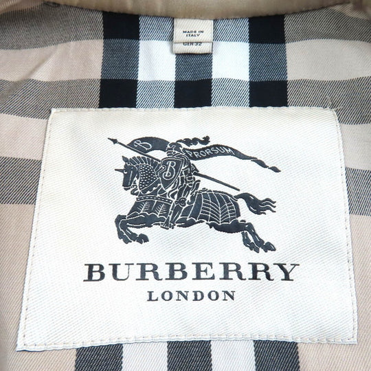 BURBERRY LONDON trench coat 3955590 Outer: 100% cotton, Lining: 100% cotton, Sleeve lining: 60% acetate, Sleeve lining: 40% cupra, Leather part: cowhide beige Women 38 Used Authentic