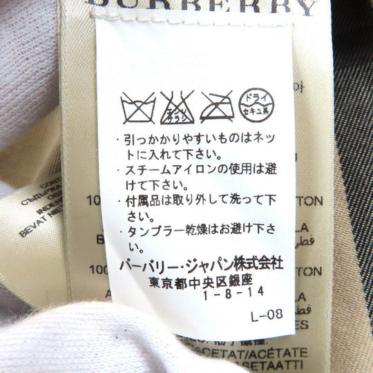 BURBERRY LONDON trench coat 3955590 Outer: 100% cotton, Lining: 100% cotton, Sleeve lining: 60% acetate, Sleeve lining: 40% cupra, Leather part: cowhide beige Women 38 Used Authentic