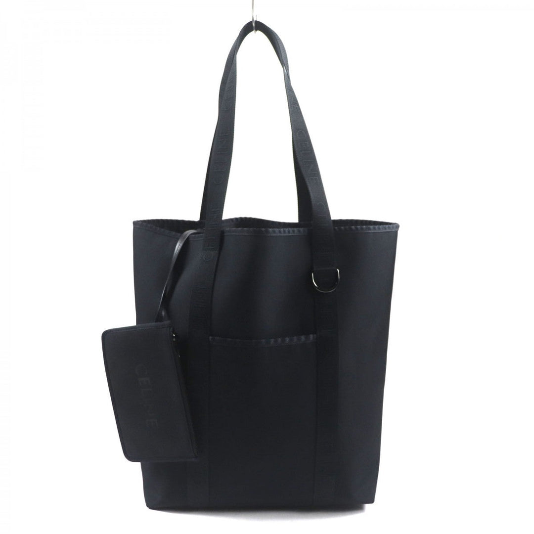 CELINE Tote Bag 11008 Main: Nylon black Trekking Bar Tikal Kaba mens Used Authentic
