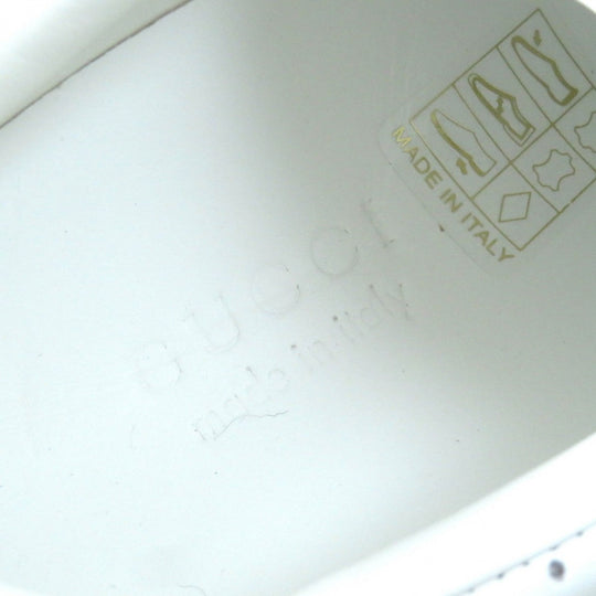 GUCCI Low cut sneakers 670415 Main: Leather White Blue Green Red Women 34.5 Used Authentic