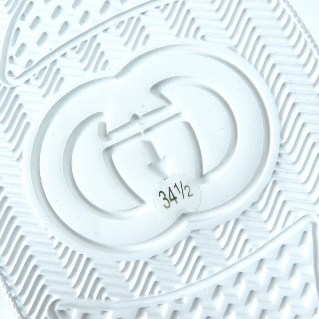 GUCCI Low cut sneakers 670415 Main: Leather White Blue Green Red Women 34.5 Used Authentic