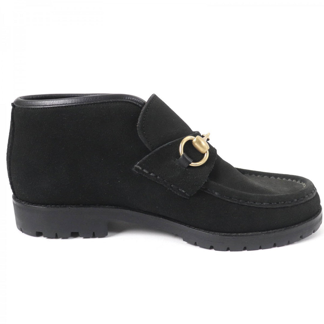 GUCCI short boots 104 0088 Suede leather black 36.5