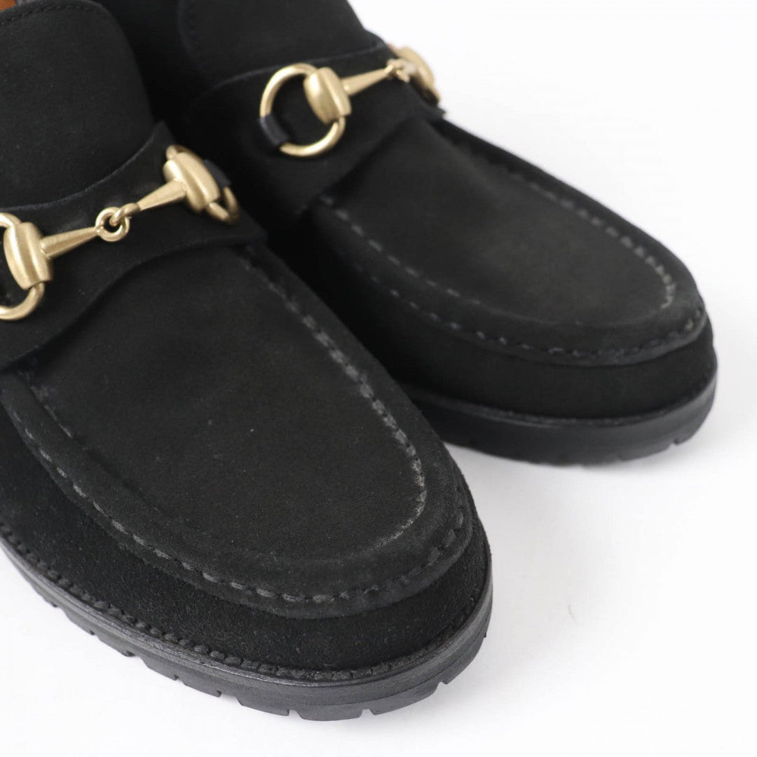 GUCCI short boots 104 0088 Suede leather black 36.5