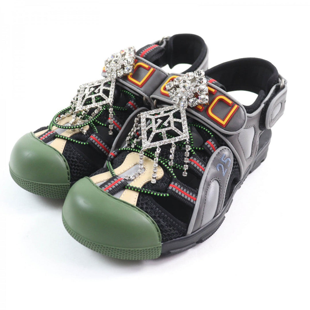 GUCCI Sandals 571557 Main: Leather Multi Women 36 Used Authentic