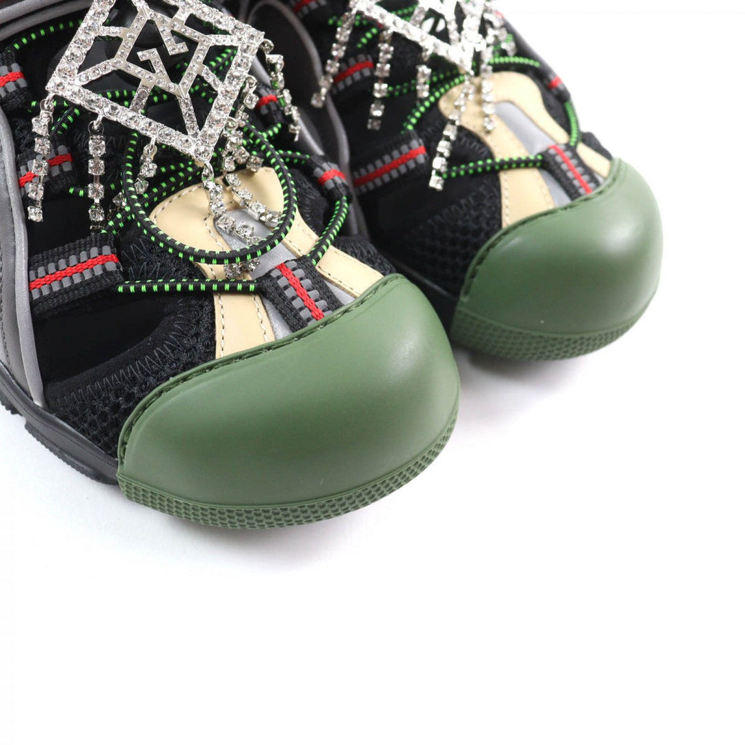 GUCCI Sandals 571557 Main: Leather Multi Women 36 Used Authentic