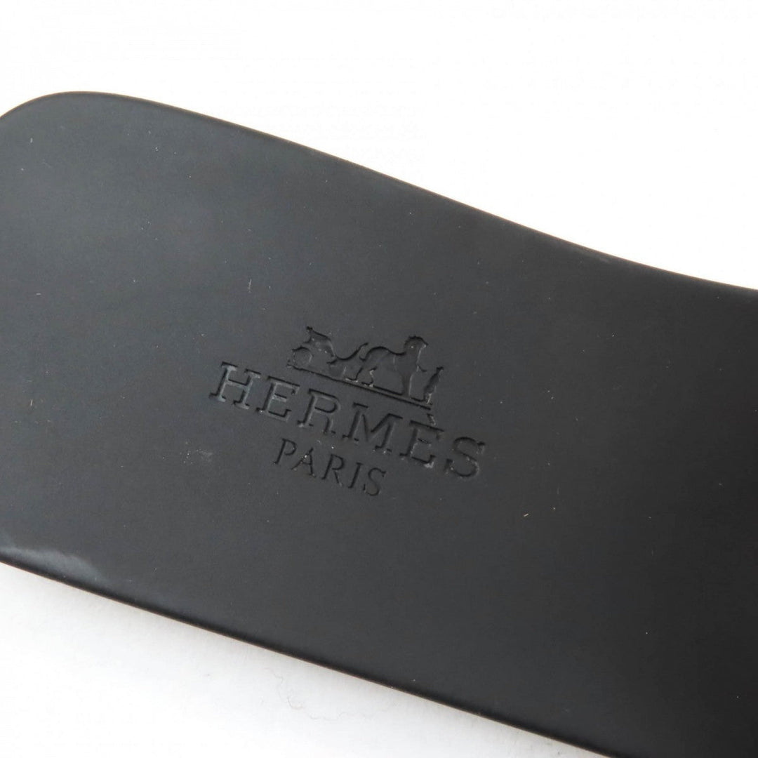 HERMES Sandals Main: Rubber black Aloha Women 35 Used Authentic