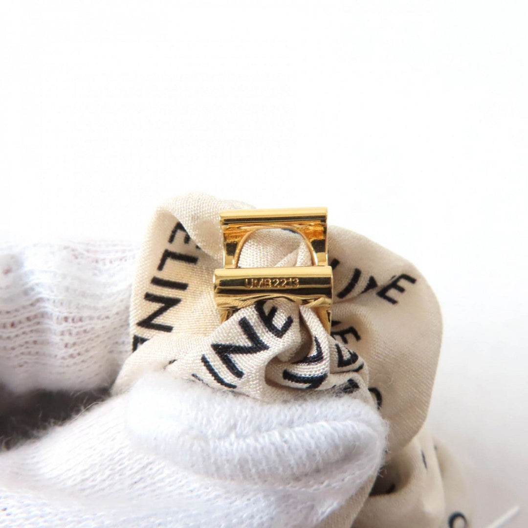 CELINE hair accessory silk Beige black Leyure