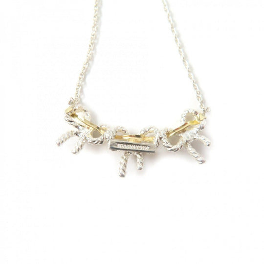 TIFFANY&Co. Necklace Main: SV925, Part: 750 Silver gold Women Used Authentic