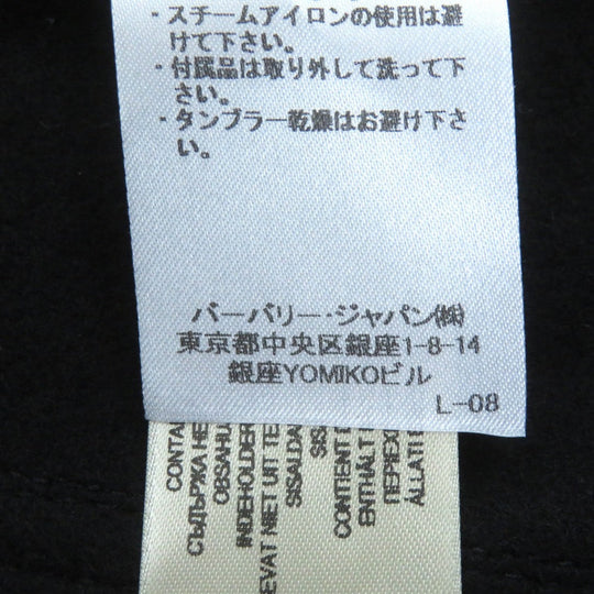 BURBERRY LONDON trench coat Outer: 80% wool, Outer: 20% cashmere, Lining: 100% viscose (rayon), Part: 66% wool, Part: 22% polyamide (nylon) black Women 36 Used Authentic