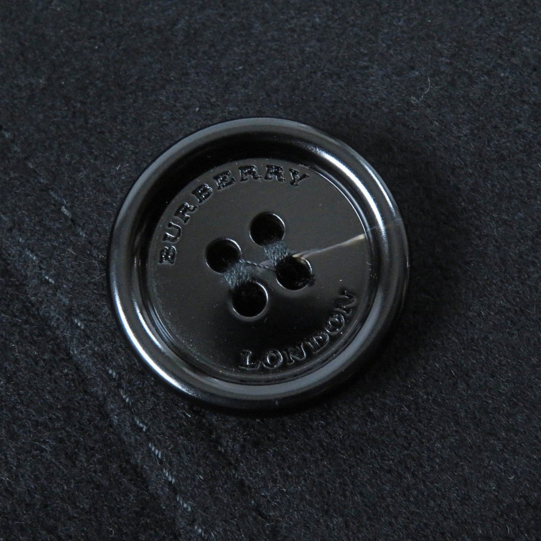 BURBERRY LONDON trench coat Outer: 80% wool, Outer: 20% cashmere, Lining: 100% viscose (rayon), Part: 66% wool, Part: 22% polyamide (nylon) black Women 36 Used Authentic