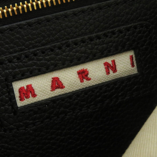 MARNI Shoulder Bag SHMP0040L3P6533 leather black brown beige Museo