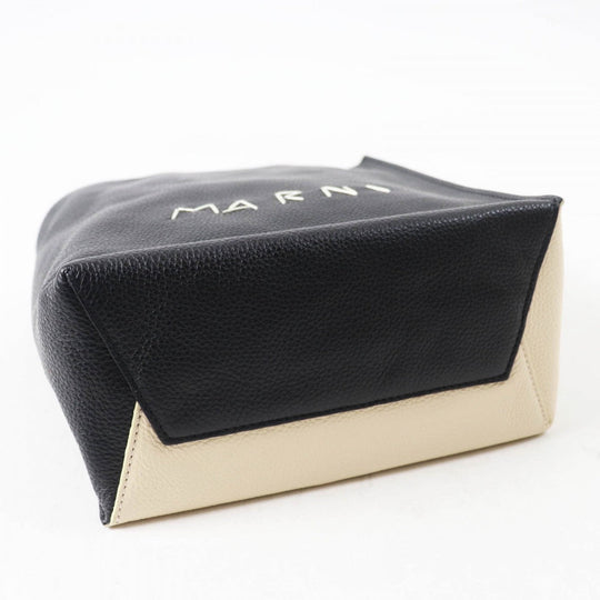 MARNI Shoulder Bag SHMP0040L3P6533 leather black brown beige Museo