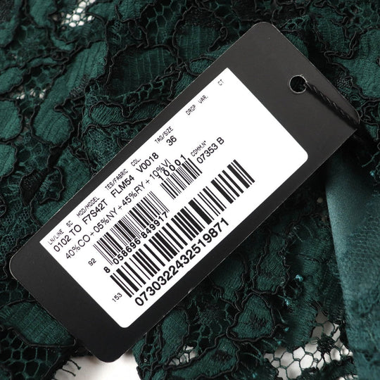 DOLCE&GABBANA Cut Main: 45% rayon, Main: 40% cotton, Main: 10% viscose, Main: 5% nylon, Lining: 76% silk green Women 36 Used Authentic