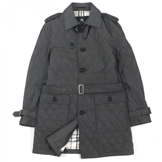 BURBERRY BLACK LABEL trench coat Outer: 60% polyester, Outer: 40% cotton, Filling: 100% polyester, Lining: Cupra, Lining: Polyester Dark gray mens M Used Authentic