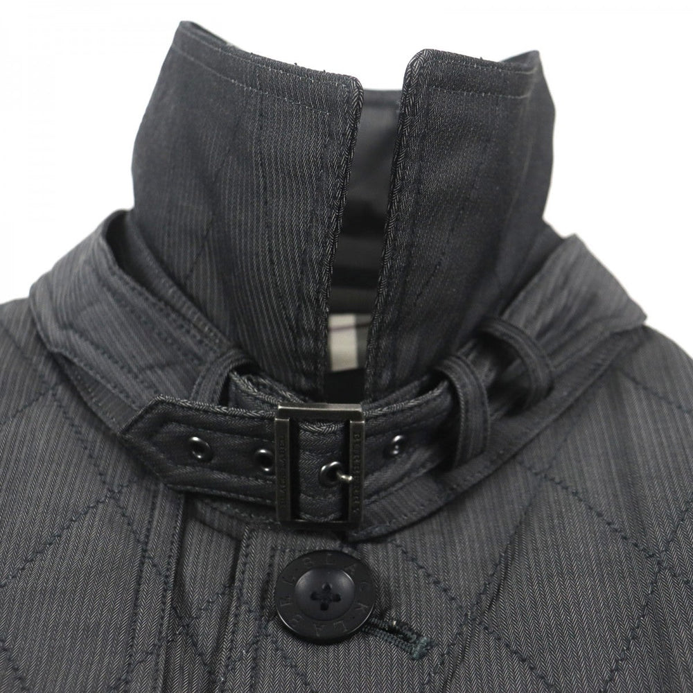 BURBERRY BLACK LABEL trench coat Outer: 60% polyester, Outer: 40% cotton, Filling: 100% polyester, Lining: Cupra, Lining: Polyester Dark gray mens M Used Authentic
