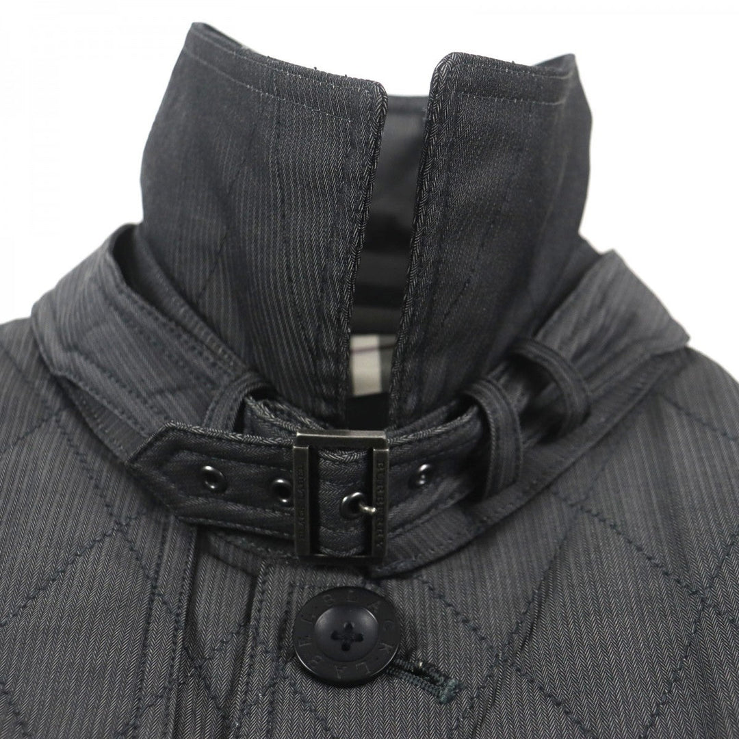 BURBERRY BLACK LABEL trench coat Outer: 60% polyester, Outer: 40% cotton, Filling: 100% polyester, Lining: Cupra, Lining: Polyester Dark gray mens M Used Authentic