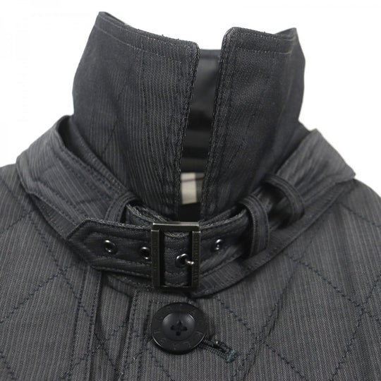 BURBERRY BLACK LABEL trench coat Outer: 60% polyester, Outer: 40% cotton, Filling: 100% polyester, Lining: Cupra, Lining: Polyester Dark gray mens M Used Authentic