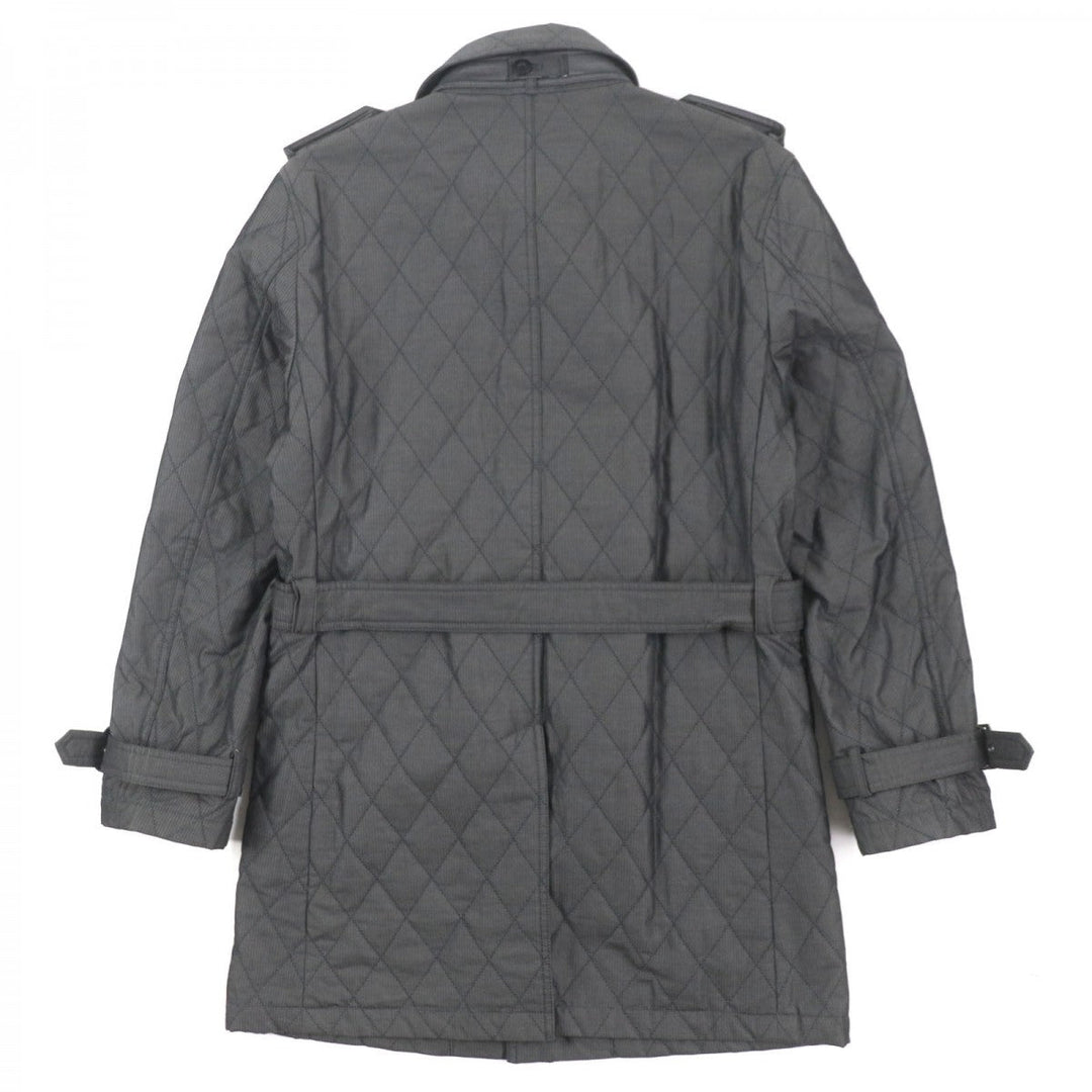 BURBERRY BLACK LABEL trench coat Outer: 60% polyester, Outer: 40% cotton, Filling: 100% polyester, Lining: Cupra, Lining: Polyester Dark gray mens M Used Authentic
