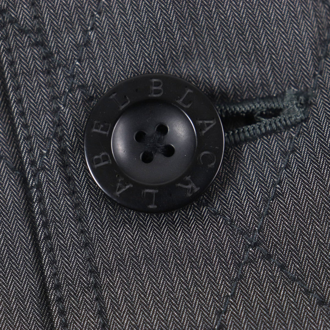 BURBERRY BLACK LABEL trench coat Outer: 60% polyester, Outer: 40% cotton, Filling: 100% polyester, Lining: Cupra, Lining: Polyester Dark gray mens M Used Authentic