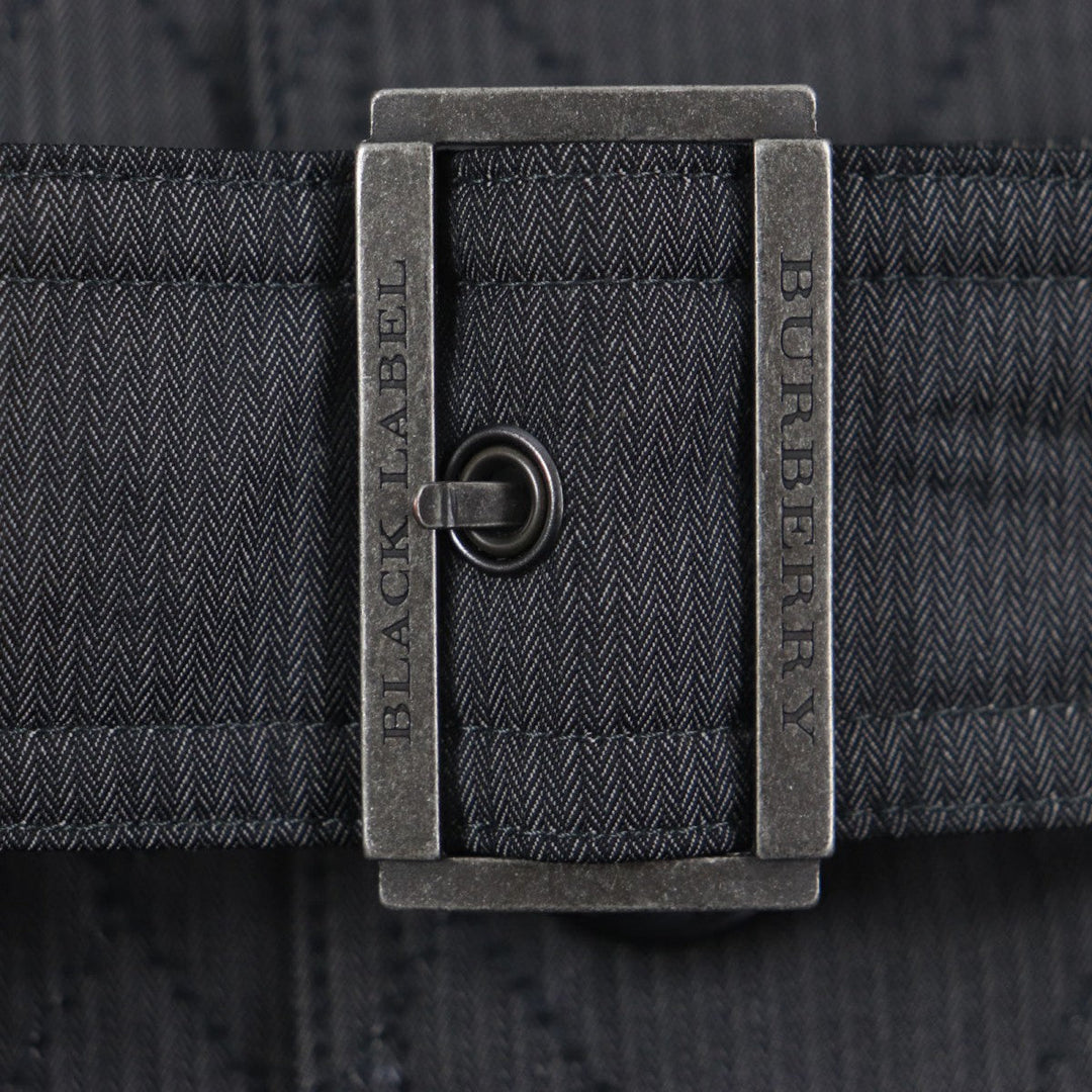 BURBERRY BLACK LABEL trench coat Outer: 60% polyester, Outer: 40% cotton, Filling: 100% polyester, Lining: Cupra, Lining: Polyester Dark gray mens M Used Authentic