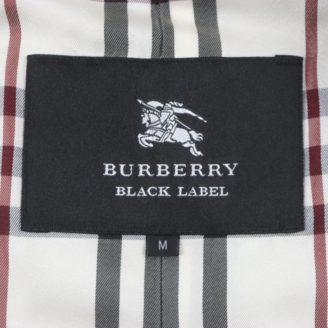 BURBERRY BLACK LABEL trench coat Outer: 60% polyester, Outer: 40% cotton, Filling: 100% polyester, Lining: Cupra, Lining: Polyester Dark gray mens M Used Authentic
