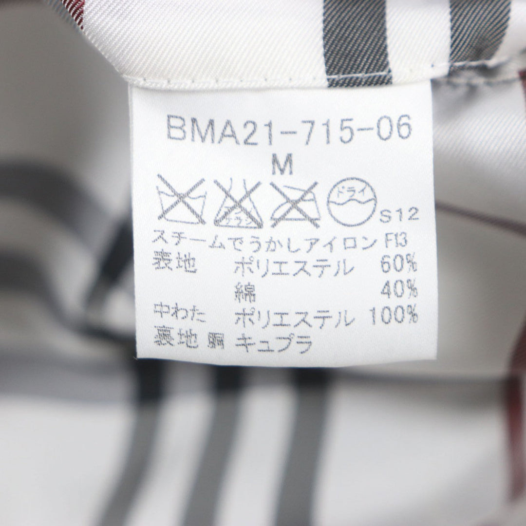 BURBERRY BLACK LABEL trench coat Outer: 60% polyester, Outer: 40% cotton, Filling: 100% polyester, Lining: Cupra, Lining: Polyester Dark gray mens M Used Authentic