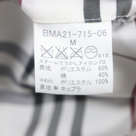 BURBERRY BLACK LABEL trench coat Outer: 60% polyester, Outer: 40% cotton, Filling: 100% polyester, Lining: Cupra, Lining: Polyester Dark gray mens M Used Authentic