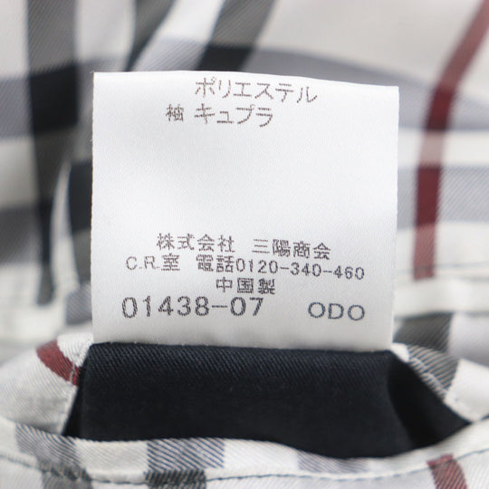 BURBERRY BLACK LABEL trench coat Outer: 60% polyester, Outer: 40% cotton, Filling: 100% polyester, Lining: Cupra, Lining: Polyester Dark gray mens M Used Authentic