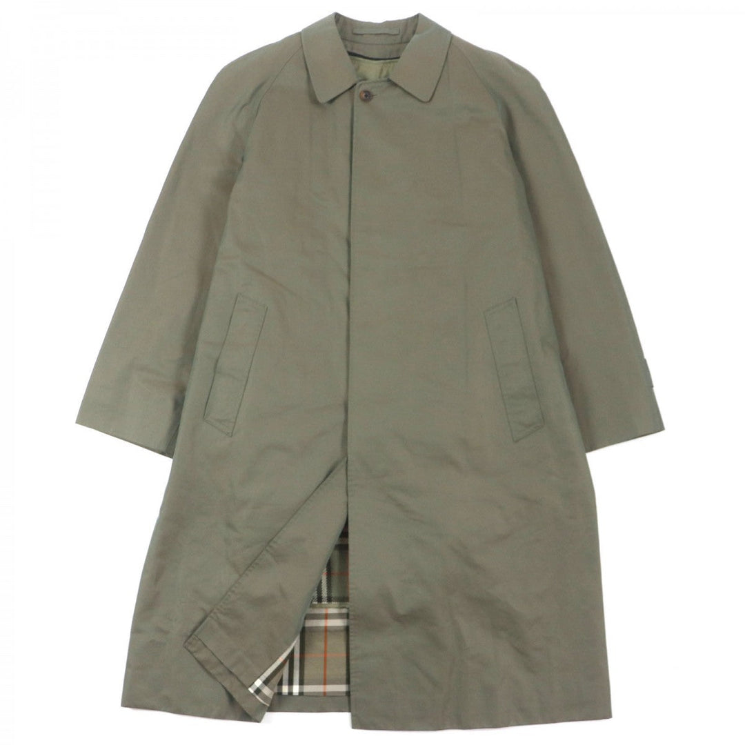BURBERRY LONDON Stainless collar coat Outer: 100% cotton, Lining: cotton, Sleeve lining: polyester, Liner: 90% wool, Liner: 10% cashmere iridescent mens Used Authentic