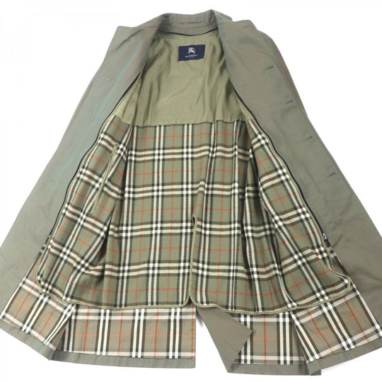 BURBERRY LONDON Stainless collar coat Outer: 100% cotton, Lining: cotton, Sleeve lining: polyester, Liner: 90% wool, Liner: 10% cashmere iridescent mens Used Authentic