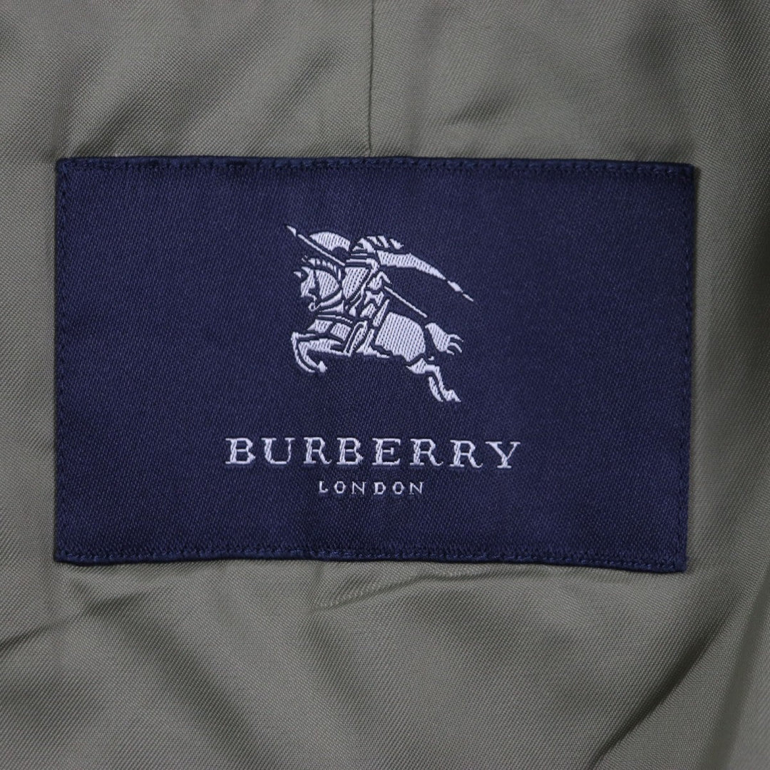 BURBERRY LONDON Stainless collar coat Outer: 100% cotton, Lining: cotton, Sleeve lining: polyester, Liner: 90% wool, Liner: 10% cashmere iridescent mens Used Authentic