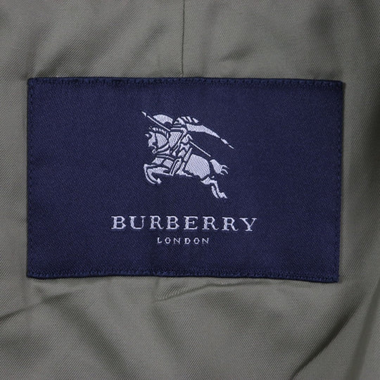 BURBERRY LONDON Stainless collar coat Outer: 100% cotton, Lining: cotton, Sleeve lining: polyester, Liner: 90% wool, Liner: 10% cashmere iridescent mens Used Authentic