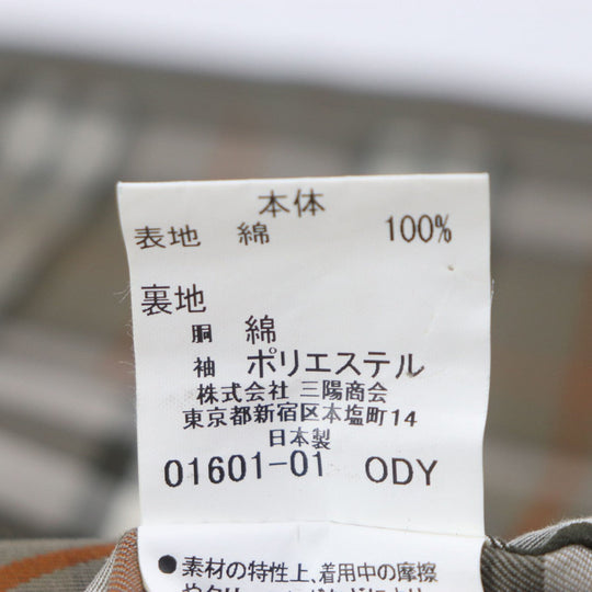 BURBERRY LONDON Stainless collar coat Outer: 100% cotton, Lining: cotton, Sleeve lining: polyester, Liner: 90% wool, Liner: 10% cashmere iridescent mens Used Authentic