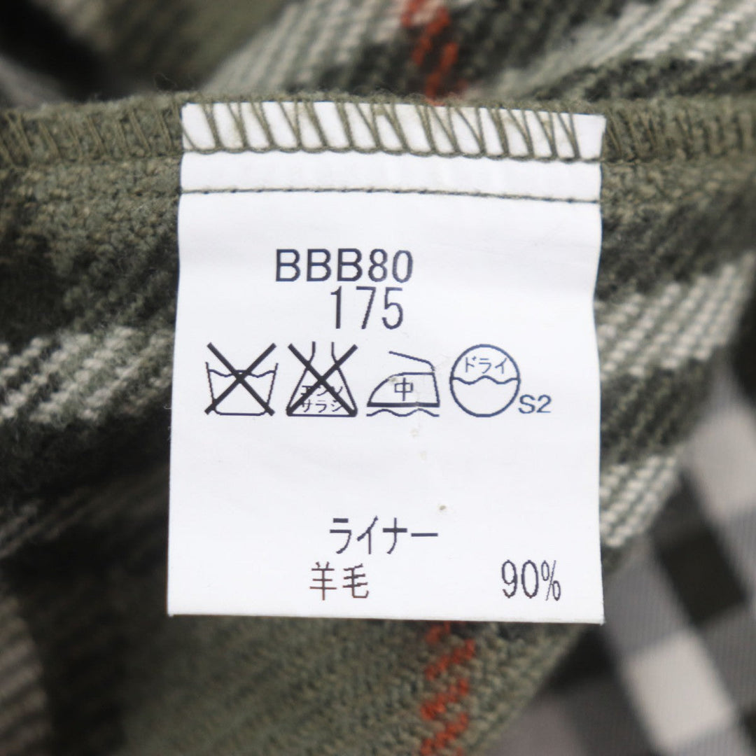 BURBERRY LONDON Stainless collar coat Outer: 100% cotton, Lining: cotton, Sleeve lining: polyester, Liner: 90% wool, Liner: 10% cashmere iridescent mens Used Authentic