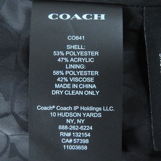 COACH No color jacket CO841 Main: 53% polyester, Main: 47% acrylic, Lining: 58% polyester, Lining: 42% rayon Black Pink White Women XS Used Authentic
