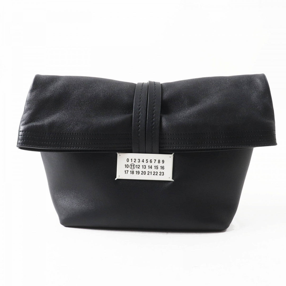 Maison Margiela Clutch bag SB2WD0082 Main: Leather black Paper mens(Unisex) Used Authentic