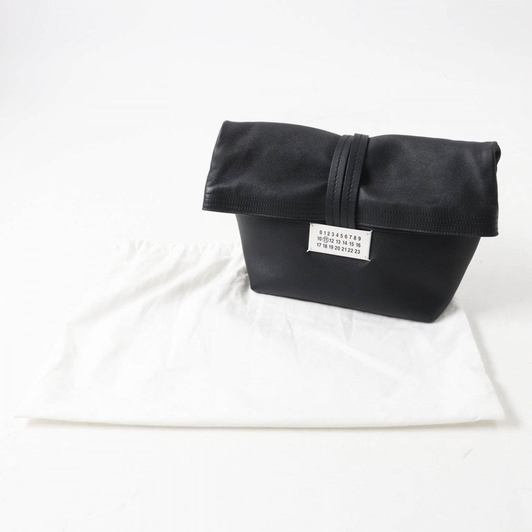 Maison Margiela Clutch bag SB2WD0082 Main: Leather black Paper mens(Unisex) Used Authentic
