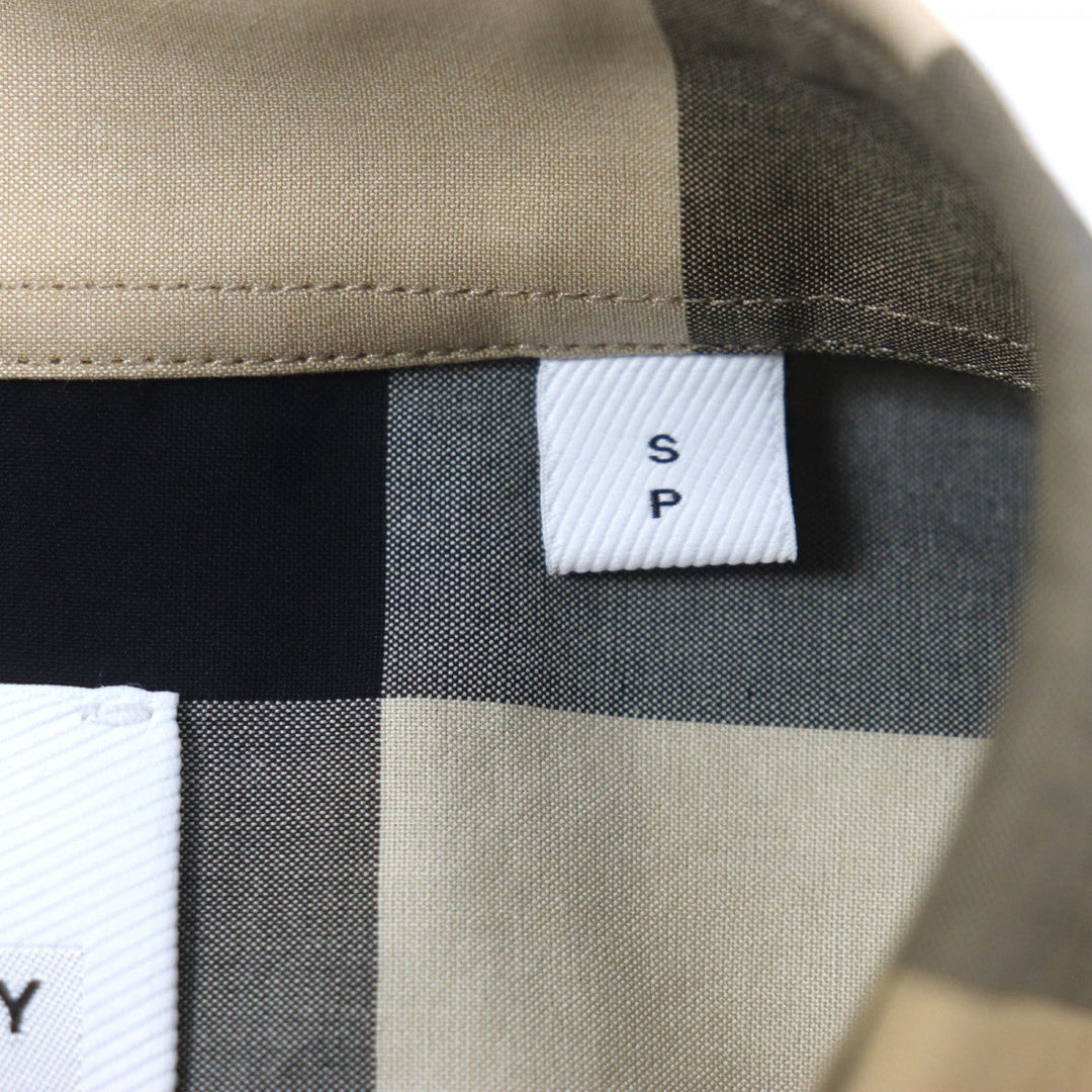 BURBERRY Long sleeve shirt 8071445 Main: 100% cotton Brown mens S Used Authentic