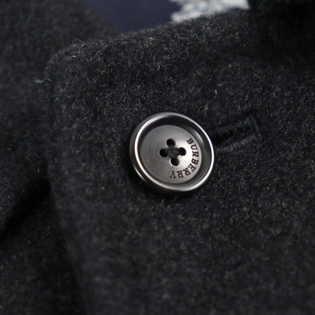 BURBERRY LONDON Stainless collar coat BBC50-701-08 Outer: 100% cashmere, Lining: Cupra, Sleeve lining: Polyester Dark gray mens Used Authentic
